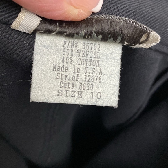 Cynthia Max Relax black Maxi Skirt Womens 10 Tencel Cotton pockets Y2K 90’s - Picture 8 of 8